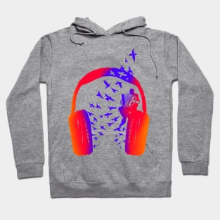 Headphone music Accordion Hoodie